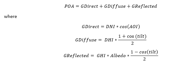 Equation du POA