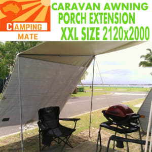 Caravan Porch awning EXTENSION PREMIUM 2120x2000 roof XXL SCREEN