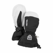 Army Leather Heli Ski Jr Mitt - Black