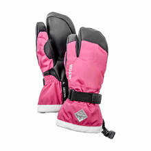 Hestra Gauntlet CZone Jr. 3 Finger - Fuchsia/Ivory