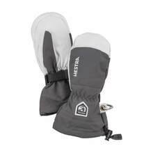 Hestra Army Leather Heli Ski Jr Mitt - Grey