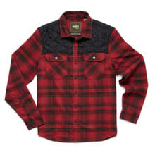Howler Brothers Quintana Quilted Flannel - Brick Red