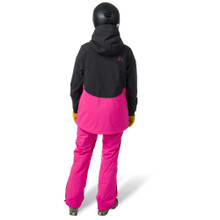 Sarah Insulated Jacket - Black / Dragonfruit - Model Back