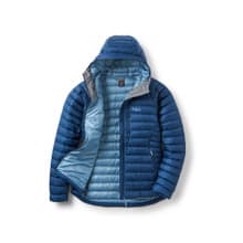 Women's Microlight Alpine Down Jacket - Tempest Blue - Unzipped