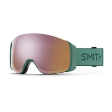 Smith 4D Mag Goggle - Alpine Green || ChromaPop Everyday Rose Gold Mirror