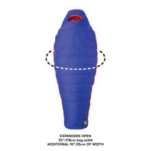 Top View with Bag Expander Fully Open