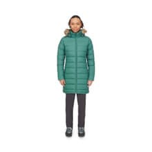 Rab Women's Deep Cover Parka  - Eucalyptus - Model