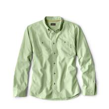 Orvis OutSmart Tech Chambray Long Sleeve Shirt - Cactus