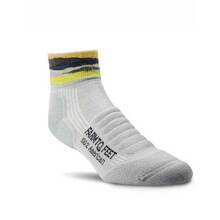 Farm to Feet Max Patch Lightweight Technical 1/4 Crew Sock - Silver