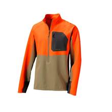 Orvis Pro LT Softshell Pullover - Tan/Blaze