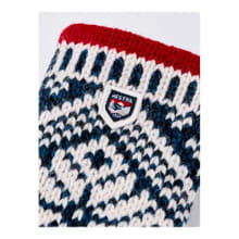 Hestra Nordic Wool Mitt - Red/Offwhite - Detail