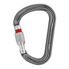 Petzl WILLIAM SCREW-LOCK Carabiner - Red Unlocked Indicator