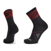 Le Bent Treads Light 3/4 Crew Bike Sock - Black