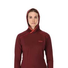 Rab Women's Force Hoody - On Model (Hood)