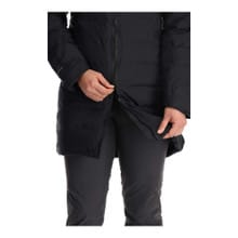 Rab Women's Valiance Waterproof Down Parka - Black - 2-Way Zip