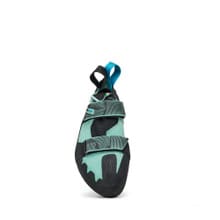 SCARPA Women's Quantix SF Climbing Shoe - Aqua/Black - Front