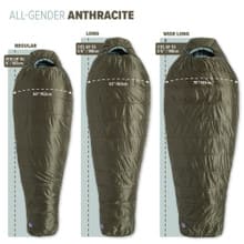 Big Agnes Anthracite 30 Sleeping Bag - Size Chart