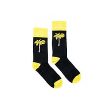 Wild Rye 6" Bike Socks - Deco Palms