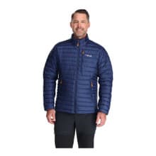 Microlight Down Jacket - Deep Ink/Marmalade - Front