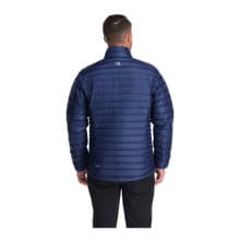 Microlight Down Jacket - Deep Ink/Marmalade - Back