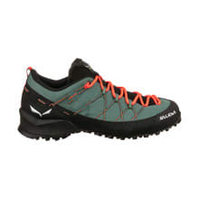 Salewa Women's Wildfire 2 Hiking Shoe - Duck Green/Black - Side