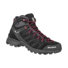 Salewa Women's Alp Mate Mid Waterproof Shoe - Black Out/Virtual Pink