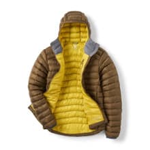 Rab Cirrus Alpine Jacket - Oak - Unzipped