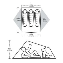 Big Agnes Tiger Wall 3 Platinum Tent - Diagram