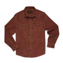 Howler Brothers Banning Corduroy Snapshirt - Mink Brown