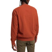 Howler Brother Eleos Fleece Crewneck - Grids : Terracotta