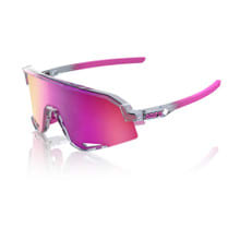 SLENDALE - Polished Translucent Grey "Tokyo Night" - Purple Mirror  Lens