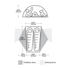Big Agnes Copper Spur UL2 mtnGLO Tent - Diagram
