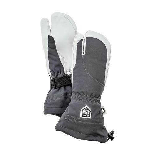 Hestra Women's Heli 3 Finger Glove - Grey/Off White