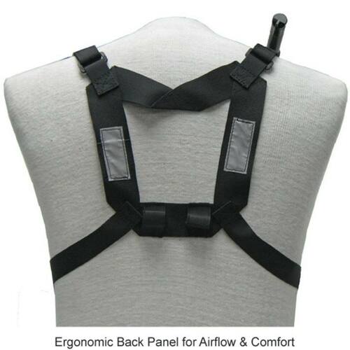 Coaxsher RCP-1 Pro Radio Chest Harness - Back View