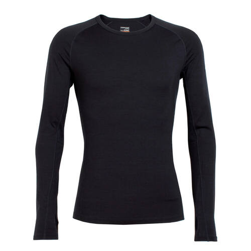 Icebreaker Men's Zone Long Sleeve Crewe - Black