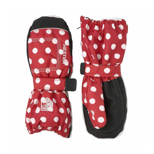 Hestra Baby Zip Long Mitt - Red Print