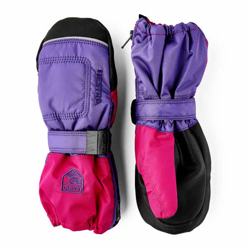 Hestra Baby Zip Long Mitt - Lilac/Orchid