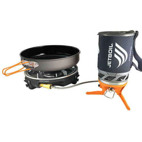 Jetboil HalfGen and Luna Satellite Burner - Luna sold separately.