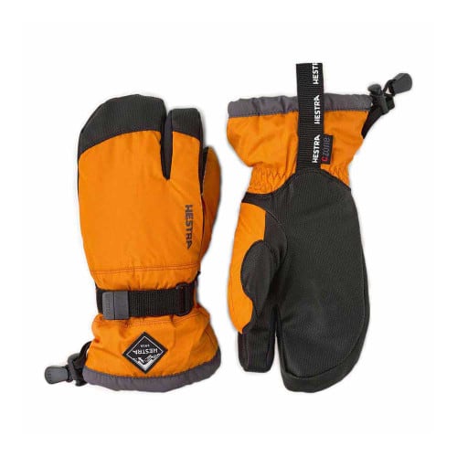 Hestra Gauntlet CZone Jr. 3 Finger - Orange/Graphite