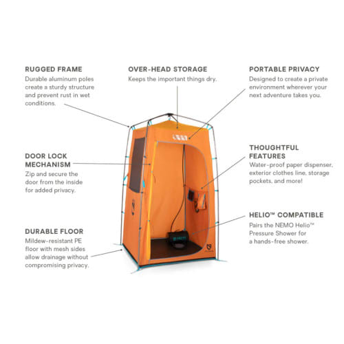 NEMO Heliopolis Shower and Privacy Tent | Campman