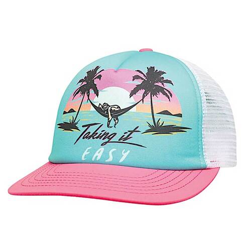 Take It Easy Snapback Hat - White