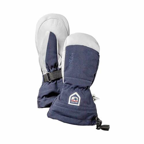 Hestra Army Leather Heli Ski Jr Mitt - Navy