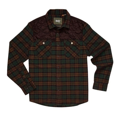 Howler Brothers Quintana Quilted Flannel - Brock Plaid : Earth