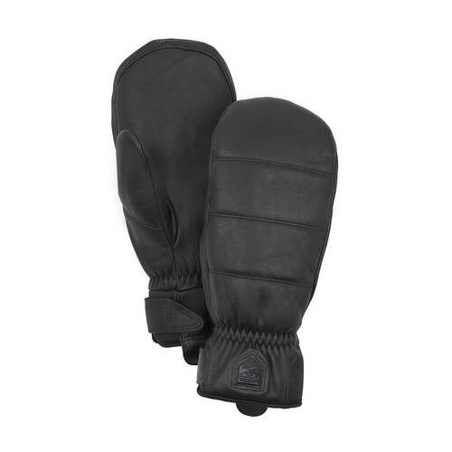 Hestra Alpine Leather Primaloft Mitt - Black