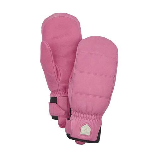 Hestra Alpine Leather Primaloft Mitt - Cerise