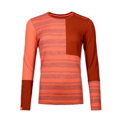 185 Rock'N'Wool Merino Long Sleeve Shirt - Coral