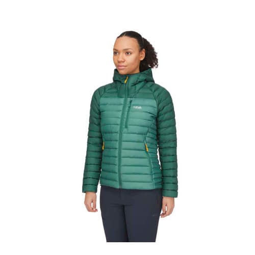 Women's Microlight Alpine Down Jacket - Green Slate/Eucalyptus - Angle