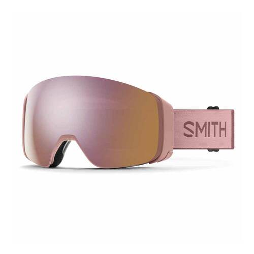 Smith 4D Mag Goggle - Rock Salt/Tannin || ChromaPop Everyday Rose Gold Mirror