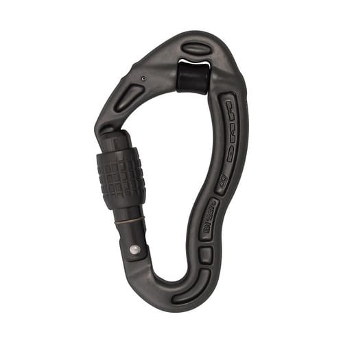 Revolver Locking Carabiner - Locksafe, Matte Grey