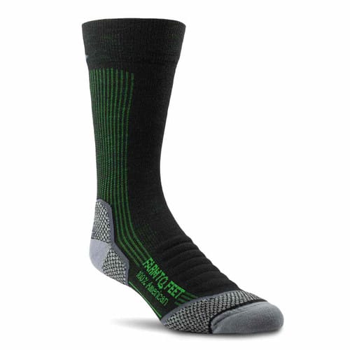 Damascus Lightweight Crew Socks - Black/Green